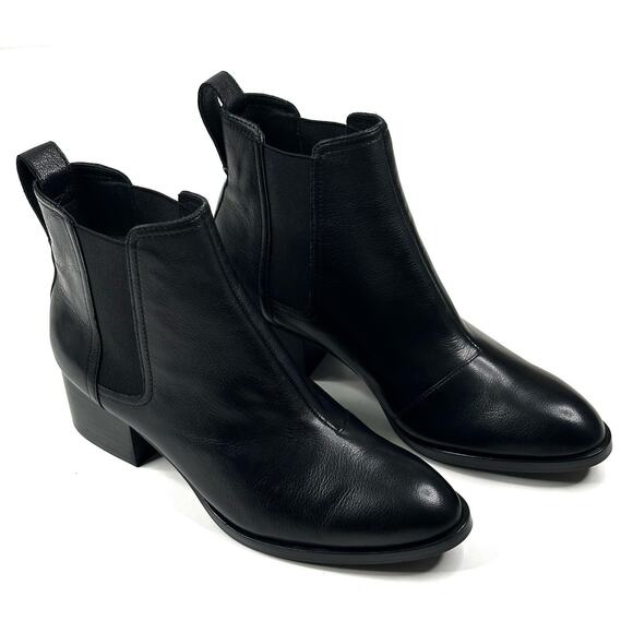 Rag & Bone Walker Chelsea Ankle Boots Black Leather Size EU 36.5 US 6.5 New $475 - Picture 1 of 12